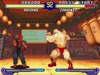 une photo d'Ã©cran de Street Fighter Alpha 2 sur Nintendo Super Nes